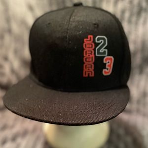 Jordan 23 Black Hat adjustable fit.